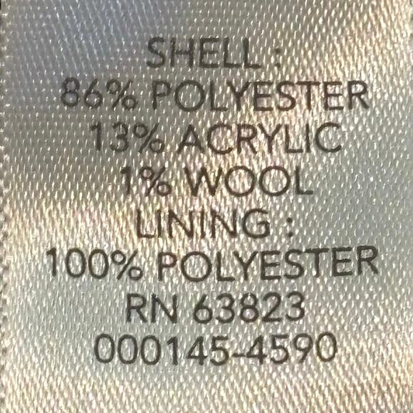 Christopher & Banks Bomber Jacket Rust Windowpane Plaid Tweed Jacket Women’s P/L - Picture 10 of 11